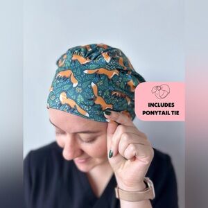 Hello Headband DuoStyle Scrub Hat - Friendly Fox